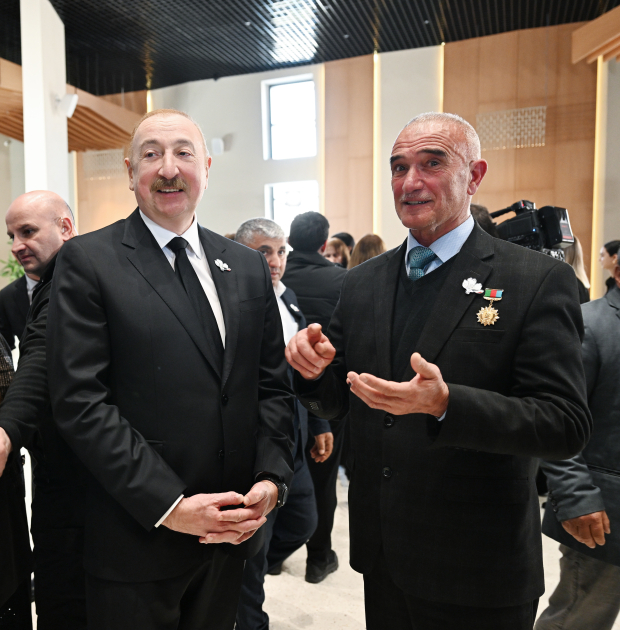 Prezident İlham Əliyev Xocalı Soyqırımı Memorialının açılışında iştirak edib