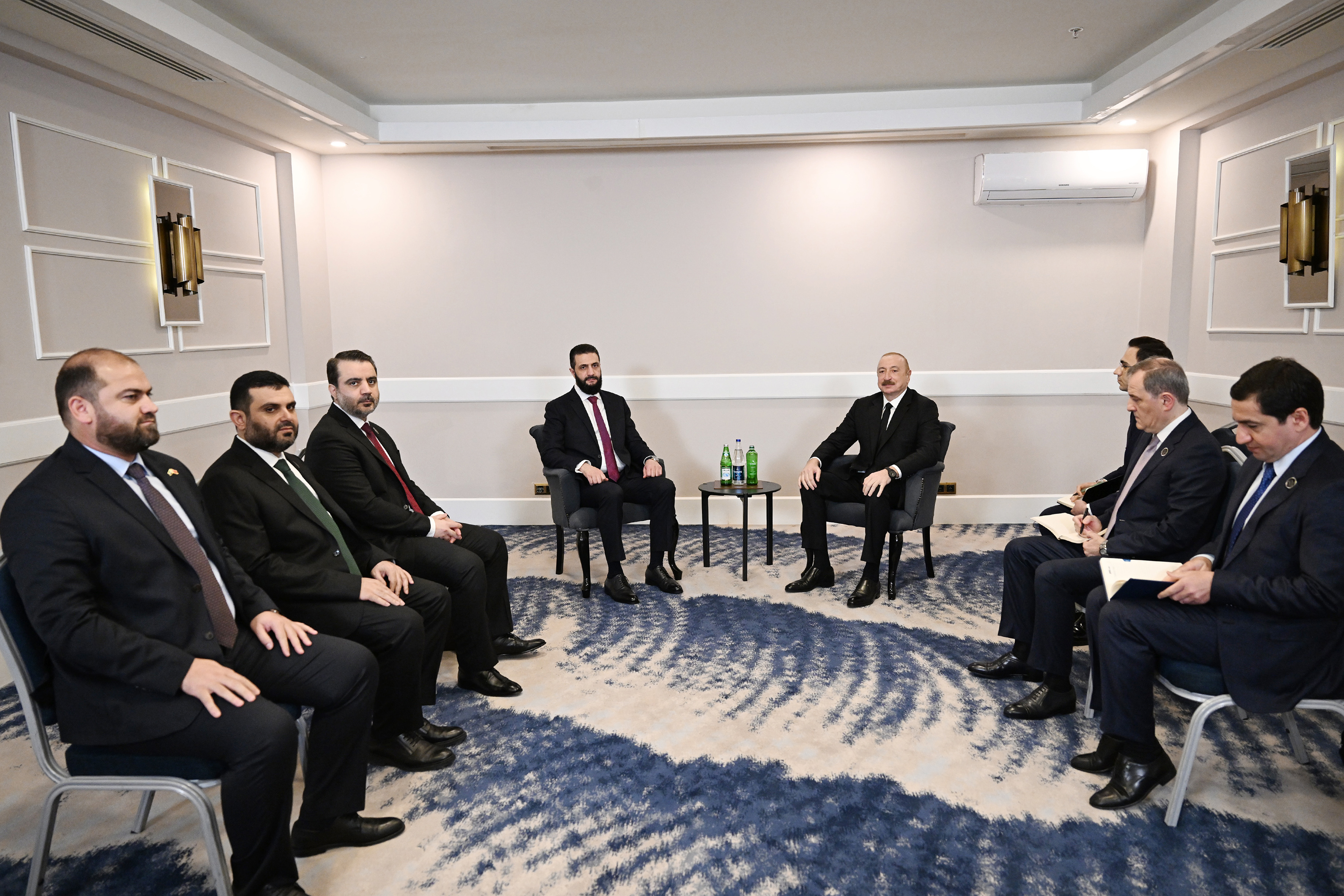President Ilham Aliyev met with Transitional President of Syria in Antalya