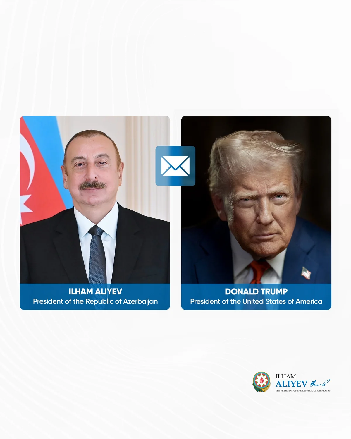 President Ilham Aliyev congratulates US President Donald Trump on his 80th birthday
