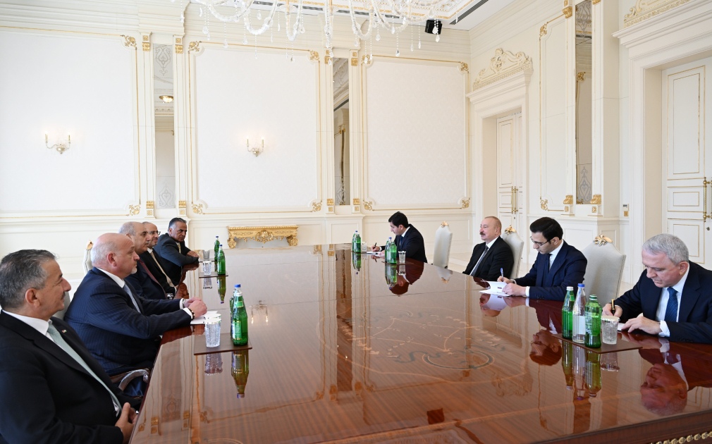 Prezident İlham Əliyev İordaniya parlament nümayəndə heyətini qəbul edib