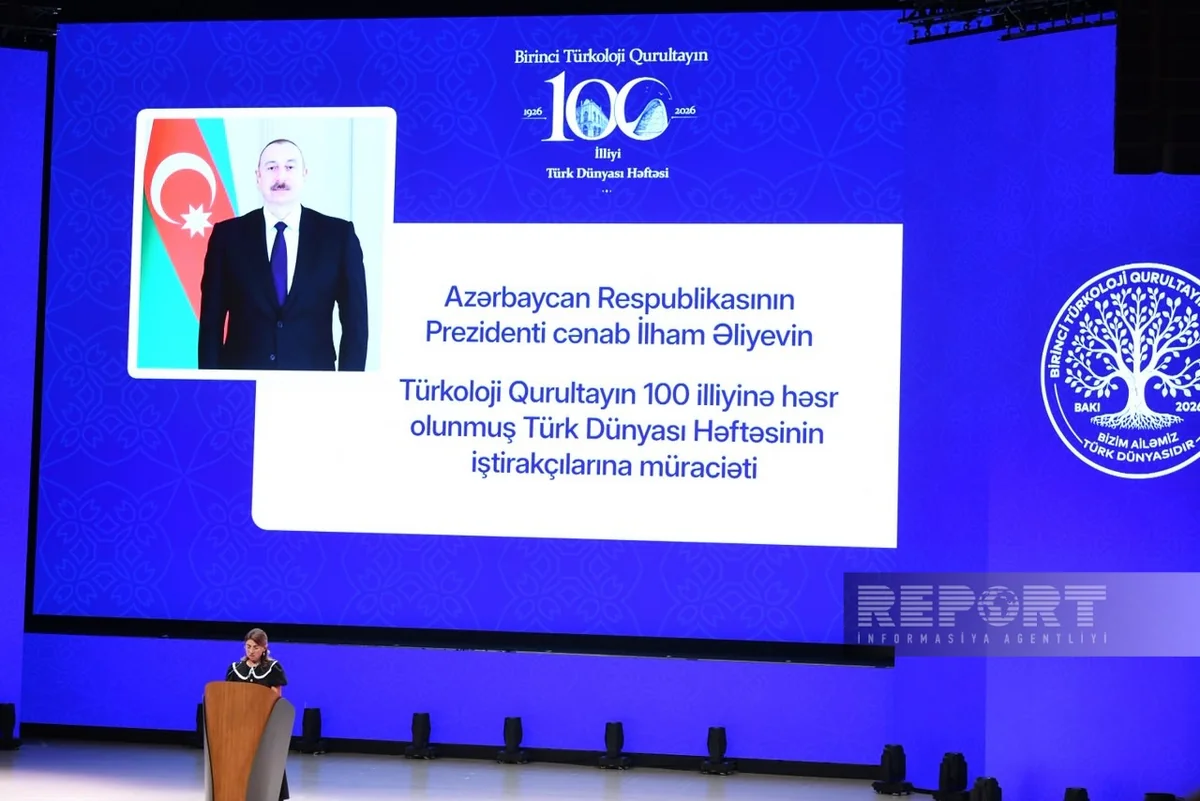 President Ilham Aliyev addresses participants of Turkic World Week